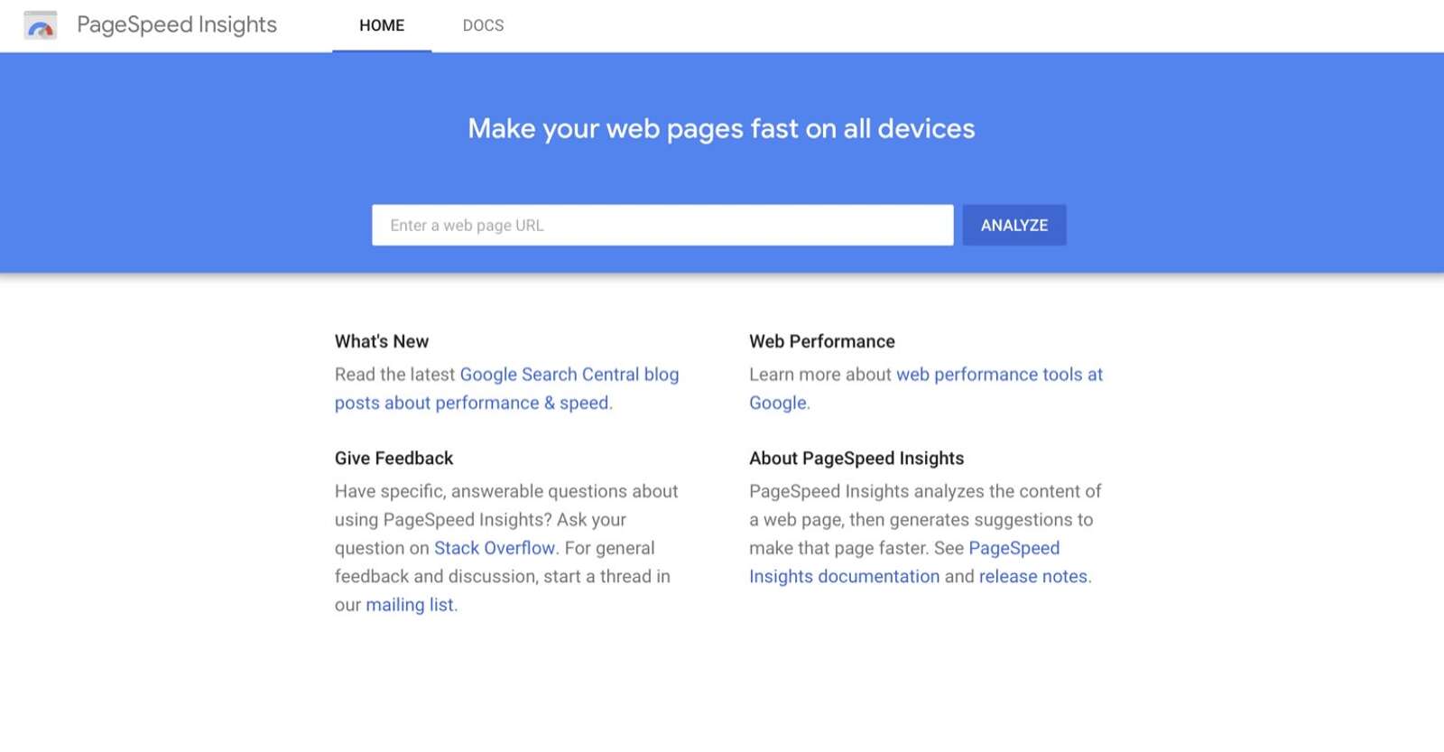 PageSpeed Insights
